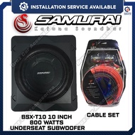 SamuraiKatana Soundbar BSX-T10 Powered Sub woofer 10 Inch Low Profile Amplified Slim New Design Car 