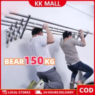 【kk Mall】1.2-2M 4/5 BAR Retractable Cloth Hanger Stainless Steel Ampaian Baju Wall Mounted Clothes D