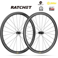 RYET Wheelset GRAVEL Carbon Wheel Disc Brake Ratchet Hub Tubeless Ready Wheels Center-Lock Or 6 Bolt
