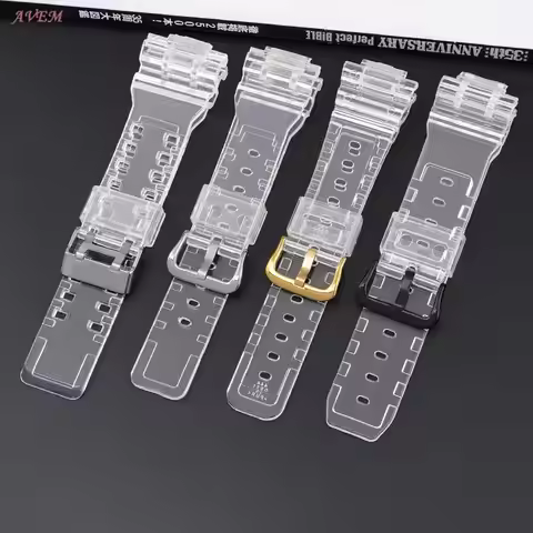 Transparent Resin Strap for Casio G-Shock GA-110/400/700 GMA-S110/120 DW-5600 6900 9052 Men Silicone