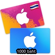 iTunes Gift Card AppleGiftCard TH Thailand App Store Gift Card 1000 บาท ใช้ได้เฉพาะไอดีไทยเท่านั้น