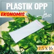 OPP plastic 7.5x16cm / Economical OPP plastic bag / seal plastic / 7.5x16cm glue plastic Economical 