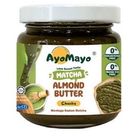 AYOMAYO MATCHA ALMOND BUTTER Chunky, 180g