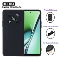 HANS New Case TIGHT FIT Black ITEL RS4 S23+ A70 Softcase Ultra SLIM Thin Soft Black Matte Doff Anti 