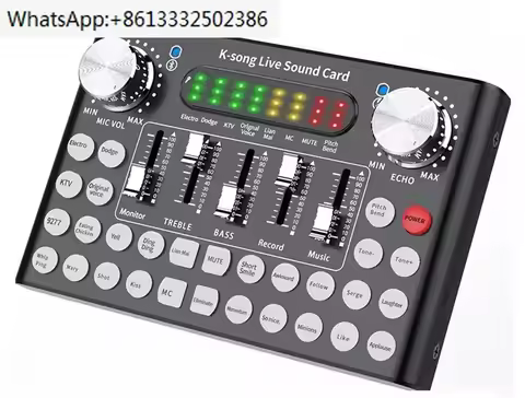 F007 Sound Card Usb Studio Recording External Karaoke Live Broadcast Device Voice Changer Audio Soun