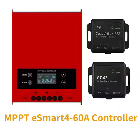 Intelligent MPPT Solar Charge Controller eSmart 60A Panel Charger Regulateur Lithium Battery 12V 24V