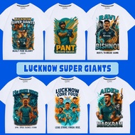 IPL 2025 TSHIRT LUGKNOW SUPER GIANTS Team Tshirt Unisex White Tshirt S-5XL