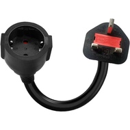 Adapter European to UK Plug Adapter，EU to UK Plug Adapter2Needle Rotation3Pin Plug，Travel Power Sock