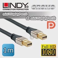 LINDY 林帝 CROMO mini-DisplayPort公 對 mini-DisplayPort公 1.2版 數位連接線 1m (41541)