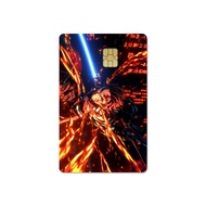 Anime Demon Slayer HD Matte PVC Credit Card Sticker Kamado Tanjirou Film Tape Skin for Bank Card Deb