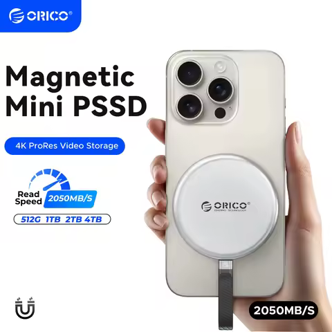 ORICO KR20Mini Magnetic External SSD for iPhone 17 16 15 Pro/Max ProRes 2000MB/s 4K ProRes HDR Recor