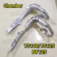TS100/TS125/DT125 (SHARK) Racing Chamber Exhaust Pipe Open