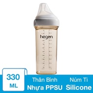 Bình sữa nhựa PPSU Hegen cổ rộng 330 ml (từ 6 tháng)