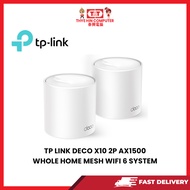 TP LINK DECO X10 2P AX1500 WHOLE HOME MESH WIFI 6 SYSTEM