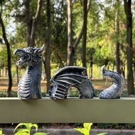 TF* Modern Style Dragon Statue Gothic Style Dragon Sculpture Dragon Garden Statue Weatherproof Outdo
