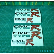 STICKER SET CIVIC EK9 EK99 (cutting)