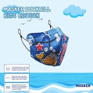 Masker Kain Anak Kids Cotton Mask Duckbill Edition Masker Duckbil 4PLY