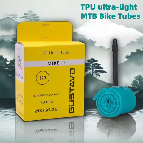 GUSTAVO MTB Bike TPU Inner Tube ,Ultralight Mountain Bicycle Tire Tubes, 26 27.5 29 X 1.95-2.8 , Pre