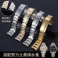 For 20MM Submariner GMT Date just Rolex Bracelet Rolex steel watchband strap High-quality solid stee