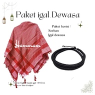 Igal Adult Arab Turban - Turban Tie - Arab Igal - Igal - Turban Headband - Turban Igal