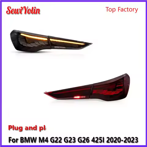 Car LED Tail Light Accessories For BMW M4 G22 G23 G26 425I 2020-2023 Auto Rear Fog DRL Brake Turn Si