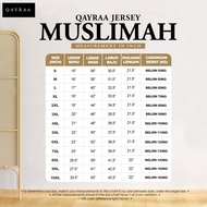 QAYRAA P5 Jersi Muslimah Cutting A Microfiber Jersi Sukan-Size 2XL-5XL/Black/DustyRose/Grey/Navy/Gre