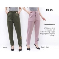 CK75 HIGHWAIST LONG PANTS PREMIUM SCUBA OFFICE PANTS IMPORT WHOLESALE REALPIC