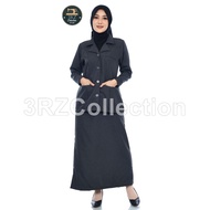 Set Seragam Dinas Guru Wanita - Atasan Abu Tua & Rok/Celana Dinas