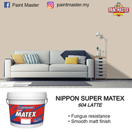 7L NIPPON SUPER MATEX 604 LATTE - Matt Finished Interior Acrylic Emulsion Paint for Wall & Ceiling
