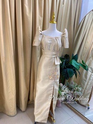 FILIPINIANA SPONSOR DRESS GAZAR MATERIAL PERFECT FOR ALL OCCASIONS