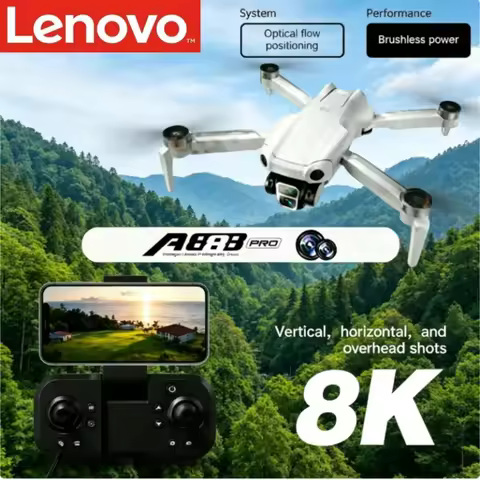 Lenovo A888 Pro Drone Professional 8K 5G WIFI Dual Camera Remote Control with screen Brushless Motor