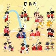 莎头新款周边亚克力钥匙扣高颜值挂件送朋友乒乓CP创意立牌定制Shatou's new acrylic keychain with high aesthetic valueailailai666my20