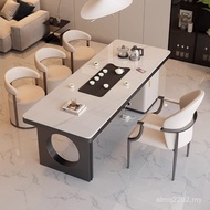 Table Chair Balcony Coffee Table Table Tea Household Light Integrated Tea Table Board Luxury Tea Roc