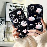 For infinix Note 12 Pro Note 30 Pro Smart 5 Smart 7 Smart 6 Plus 6 HD X6823C X6511 Phone Case 3D Wavy Edge Fashion Ins Love Moon cloud Soft Cover