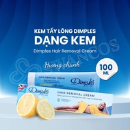 Dimples Hair Removal Cream 100ml Imported from England – Moisturizing Vitamin E, Rose Fragrance & Le