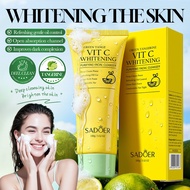 VC Brightening Facial Cleanser 100g SADOER Green Tangerine Extract Gentle Deep Clean Face Wash