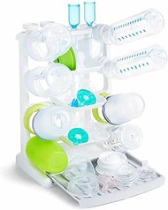 Munchkin Tidy Dry Space Saving Vertical Bottle Drying Rack for Baby Bottles and Accessories, White