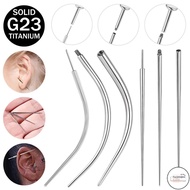 LF 1 PC G23 Titanium Steel Piercing Tool 14G/16G/18G/20G Silver Titanium Insertion Pin Taper For Thr