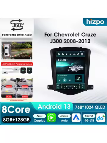 Hizpo 8Core DSP Car Multimedia Player for Chevrolet Cruze J300 2008-2012 GPS Intelligent Systems Aut