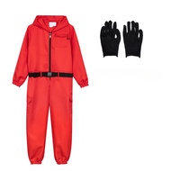 NEW Hot - selling Halloween Cosplay Red Costumes for Kids and Adults - Money Heist Role - playing Ou