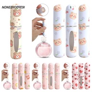 NONEDYODYE9I Mini Perfume Bottle, 5ml Refillable Spray Rotating Bottle, Portable Essential Oil Alcoh