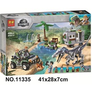 Dinasour. Fits Lego blocks Jurassic World Park dinosaur Tyrannosaurus chase assembled educational toys kids gift HXGJ