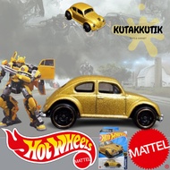 Hot Wheels VW Beetle Beetle Transformer Bumblebee Yellow Gold Lot Q 2024 HW Screen Time