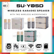 SU-YOSD WIRELESS KARAOKE SPEAKER WITH TWO WIRELESS MICROPHONES YS-213