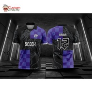 Baju Purple Lelaki Perempuan Jersey Viral Selek Select Jersey Custom Name Baju Jersey Custom Name an