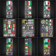 AGV Moto GP Motorcycle Helmet Sticker Helmet Reflective Sticker For AGV Helmet