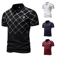 Men polo Men's polo Shirt t-Shirt Short-Sleeved Casual Western Style Stretch polo Collar 5.11
