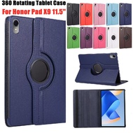For Honor Pad X9 11.5" Honor Pad X8A 11" 2024 360 Rotating Stand Cover Flip Leather Case Honor Pad X