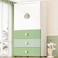 Small Wardrobe Plastic Household Storage Cabinet Multi-Functional Cartoon Style75cm Baby Clothes Sto