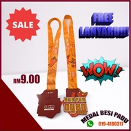 MEDAL BESI PADU CUSTOM INCLUDE LANYARD